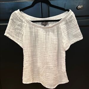 Michael Stars White Off-Shoulder Top - Size S